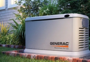Generator outside a residential home installed by Maverick Electric, Heating and Air to provide backup power. The image illustrates the importance of choosing the right generator size for your home. Whether you need a 5000-watt, 8000-watt, or 10,000-watt generator, Maverick Electric, Heating and Air offers expert advice and professional generator installation services in Sacramento, Roseville, Rancho Cordova, and surrounding areas. Call today for expert help with how to determine the right generator size, how to choose the right generator for my home, generator sizing guide, residential generator installation, backup generator for home, what size backup generator do I need, generator for home use, best generator for a 2000 square foot house, what wattage generator do I need for my house, generators for residential homes, emergency generator installation near me, whole house generator size calculator, residential generator sizing, generator installation services near me, home generator installation services, and generator experts near me. For those looking for electrical services, variations might include electrical services near me, licensed electricians for generator installation, electricians near me, emergency electrical services for home generators, generator installation and repair near me, and whole home generator electrical installation.