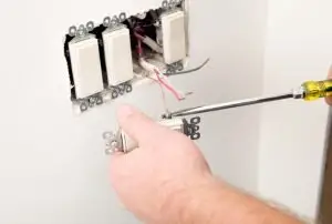Light switch replacement in progress: 'How to Replace a Light Switch' tutorial. Contact Citrus Heights, Folsom, and Rocklin electricians for reliable electrical services. Keywords: Light switch replacement tutorial, DIY electrical guide, replace a light switch, electrical services, expert electricians, Citrus Heights, Folsom, Rocklin, CA, electrical wiring, home improvement. Electrical Services Sacramento, Electrical Services Elk Grove, Electrical Services Roseville, Electrical Services Citrus Heights, Electrical Services Folsom, Electrical Services Rocklin, Electrical Services Carmichael, Electrical Services Lincoln, Electrical Services Rancho Cordova, Electrical Services Fair Oaks, Electrical Services Antelope, Electrical Services Orangevale, Electrical Services Davis, Electrical Services Woodland, Electrical Services Yuba City, Electrical Services West Sacramento, Electrical Services Auburn, Electrical Services Placerville, Electrical Services Galt, Electrical Services Lodi, Electrical Services Granite Bay: Light switch replacement tutorial, DIY electrical guide, replace a light switch, electrical services, expert electricians, electrical wiring, home improvement.